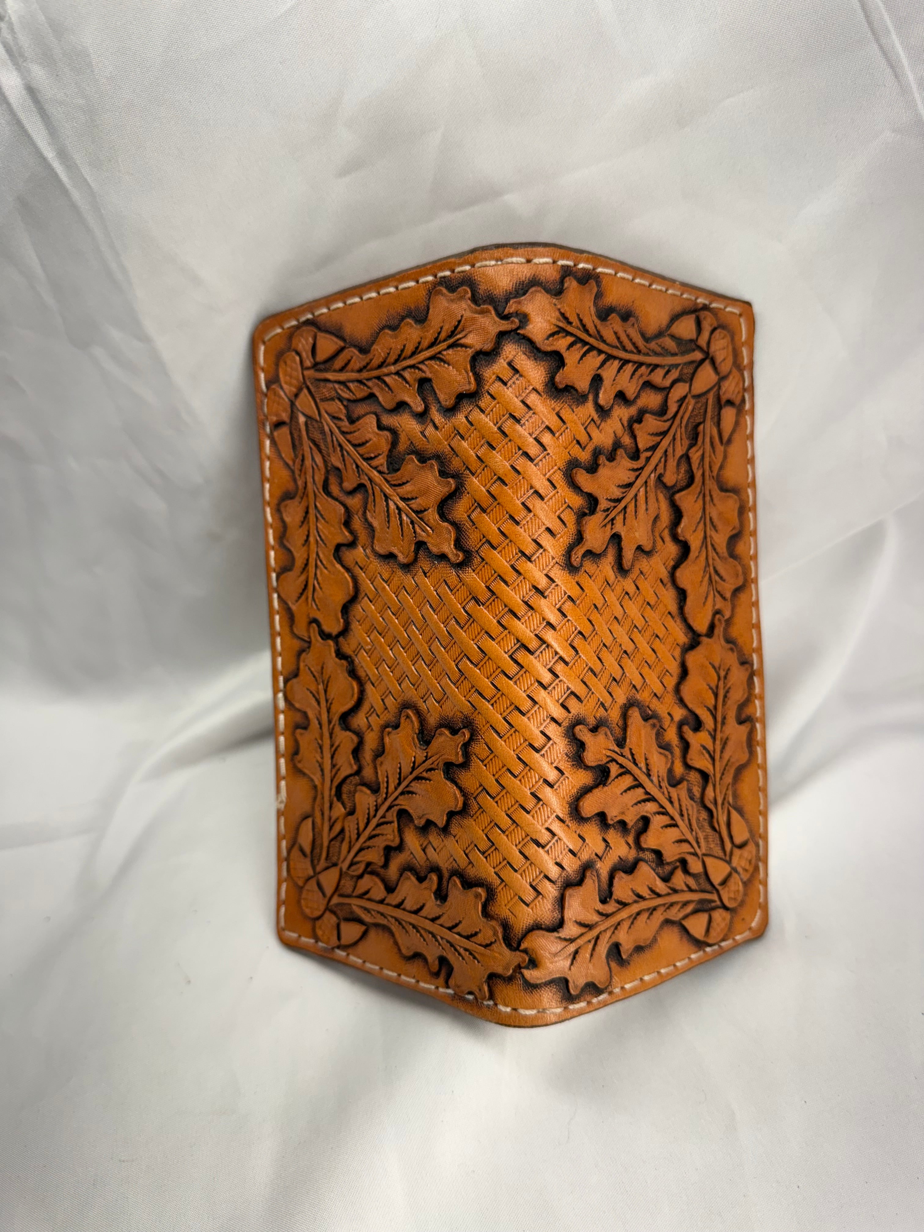 Roper Leather Wallet Oak Leaf Natural